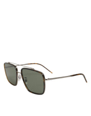 Silver Metal Frame Polarized Navigator Sunglasses