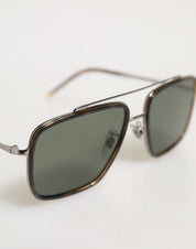 Silver Metal Frame Polarized Navigator Sunglasses