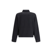 Black Fleece Wool Coat