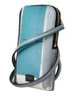 Multicolor Leather Phone Pocket with Neck Strap