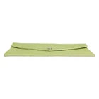 Green Leather Handbag Clutch Mini Purse Pouch Tablet Case
