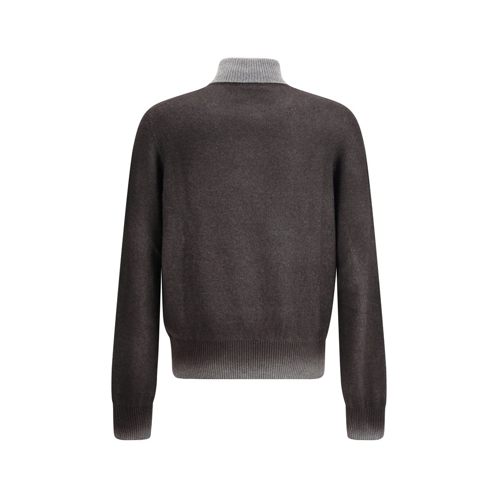 Gray Cashmere Turtleneck