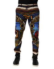 Multicolor Julias Ceasar Print Tapered Pants