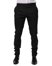 Black Cotton Formal Dress Men Trouser Pants