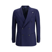 Blue Fleece Wool Coat
