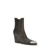 Svarta läderkängor