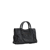 Black Calf Leather Bos Taurus Shoulder Bag