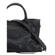 Black Calf Leather Bos Taurus Shoulder Bag
