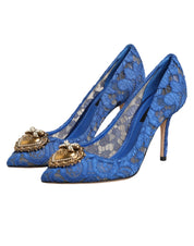 Blå spets DEVOTION Pumps