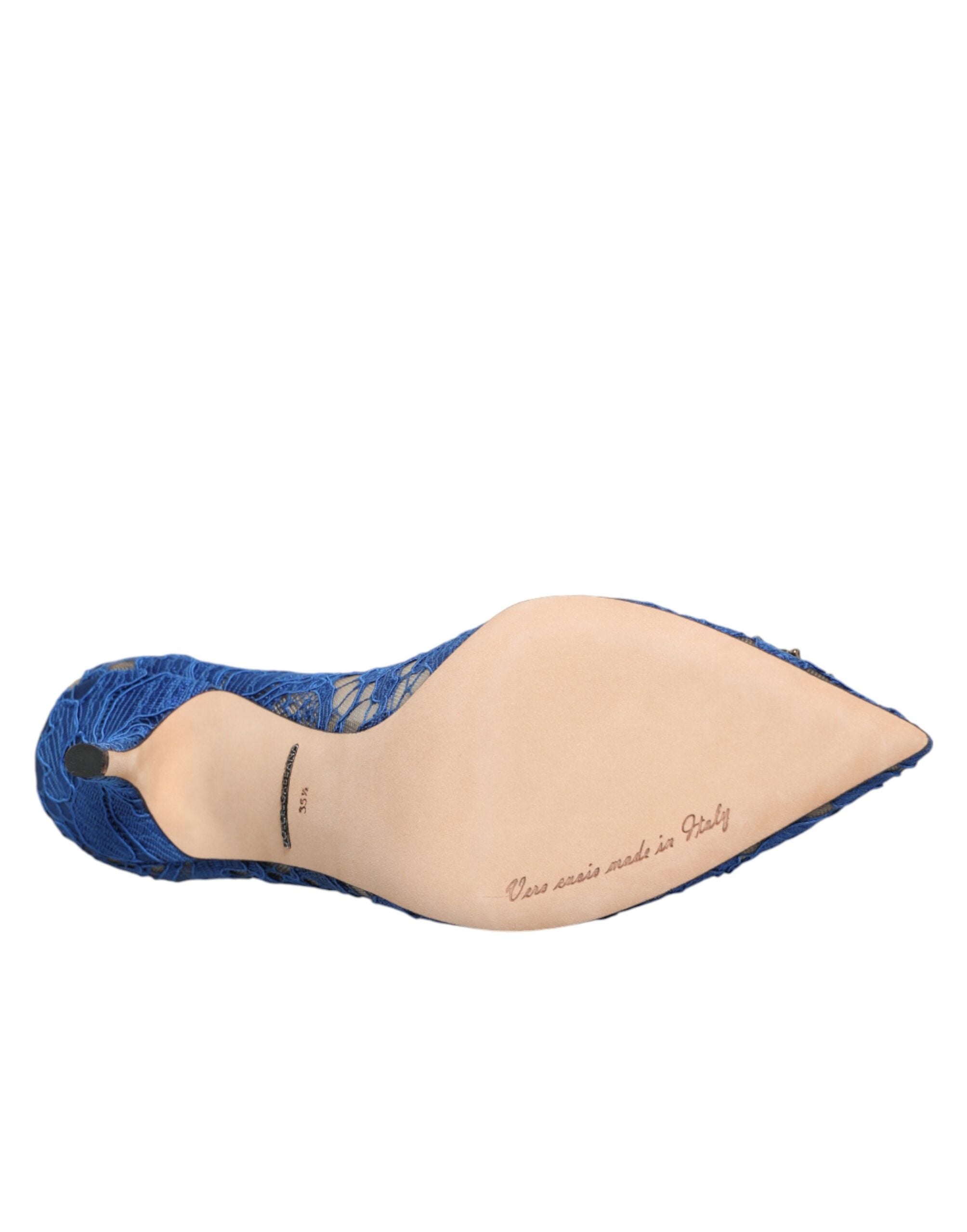 Blå spets DEVOTION Pumps