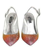 Multicolor Sequin Slingback Pumps Shoes