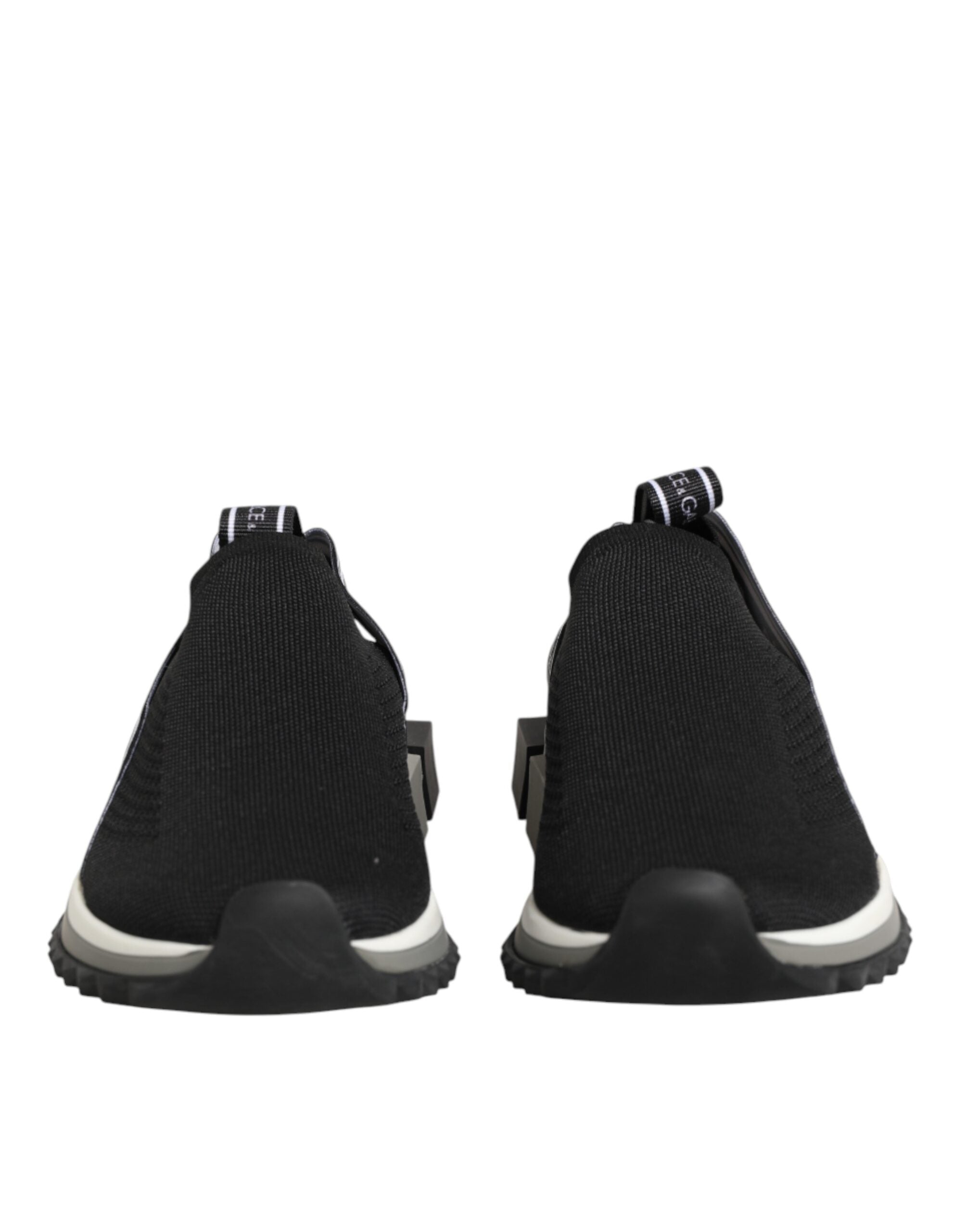 Dolce & Gabbana Black Stretch Mesh Low Top Sneakers