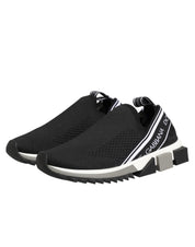 Dolce & Gabbana Black Stretch Mesh Low Top Sneakers