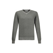 Green V-neck Sweater