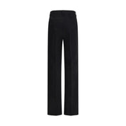 Black Camel Hair  Casual Pants
