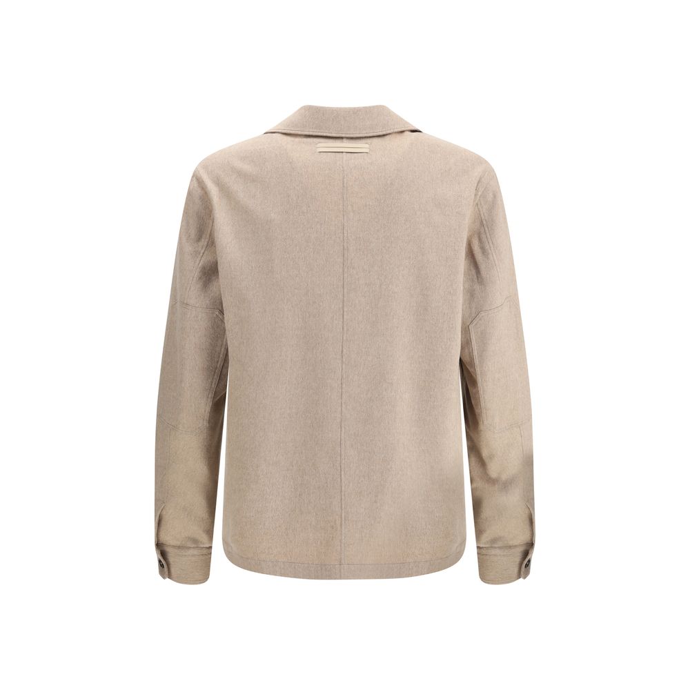 Beige Cotton Coat