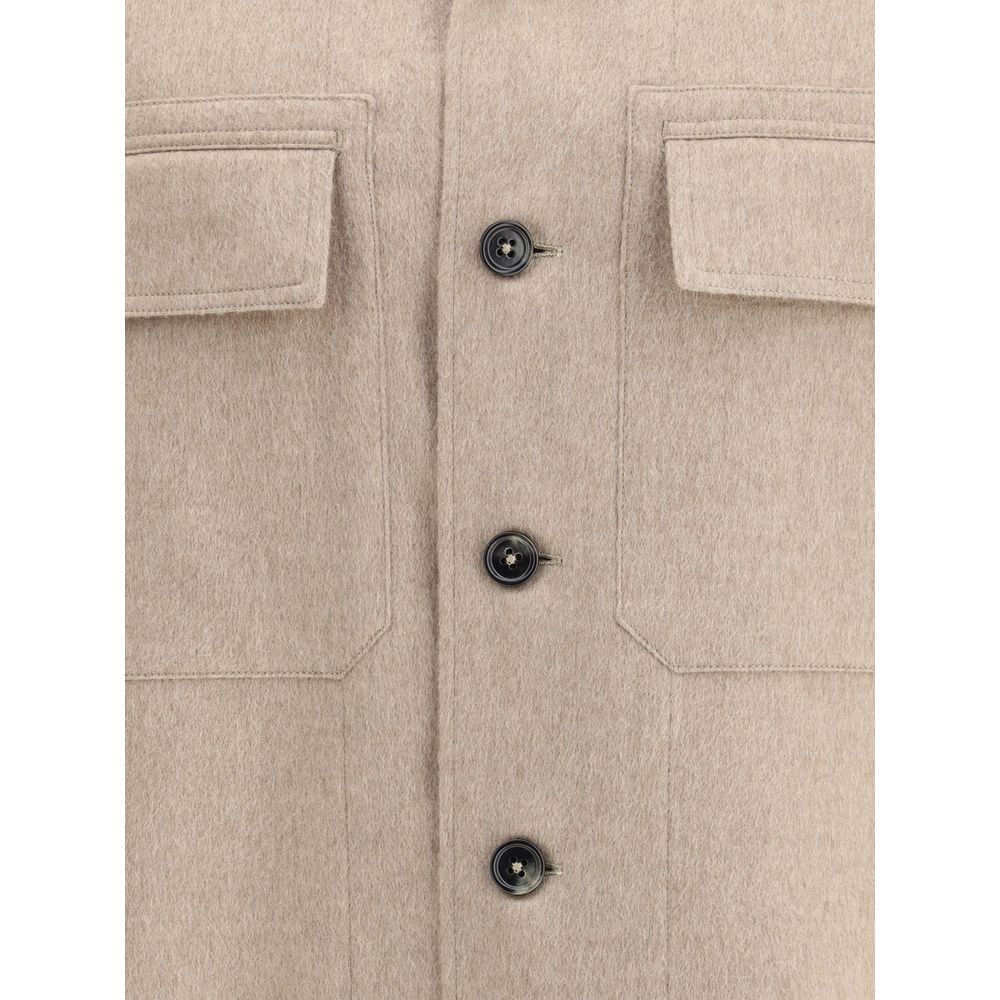 Beige Cotton Coat