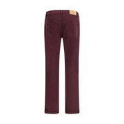 Purple Cotton Slim Fit Jeans