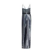 Ruched Sequin-Embellished Gown