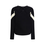 Wool Sweater with a bow at the back