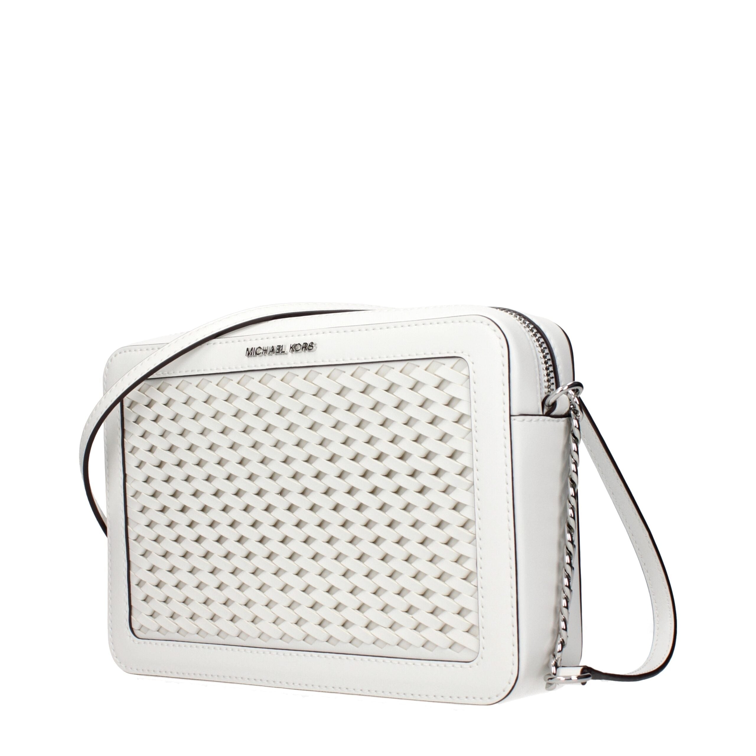 White Leather Crossbody Bag