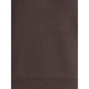 Brown Lamb Leather Sweatshirt