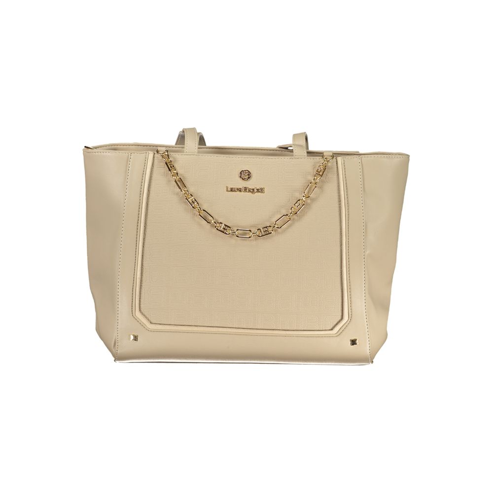 Laura Biagiotti Beige PVC Handbag