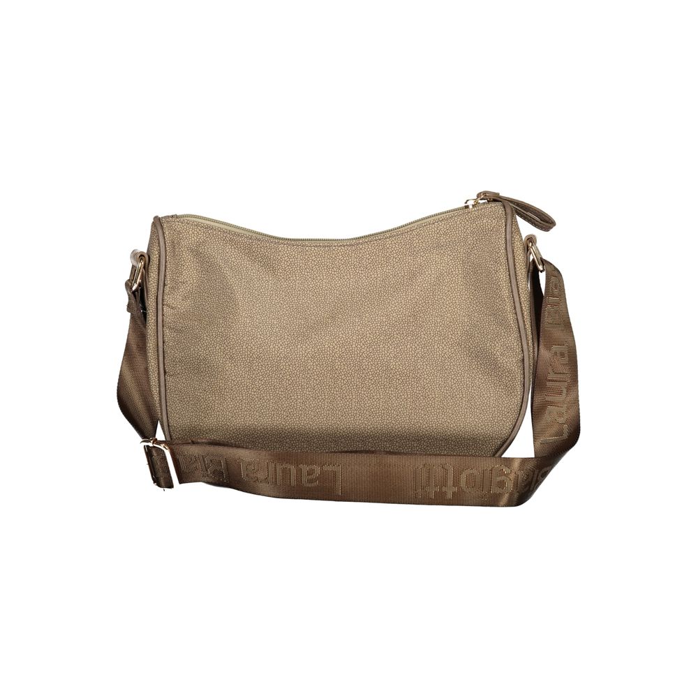 Laura Biagiotti Beige Polyester Shoulder Bag