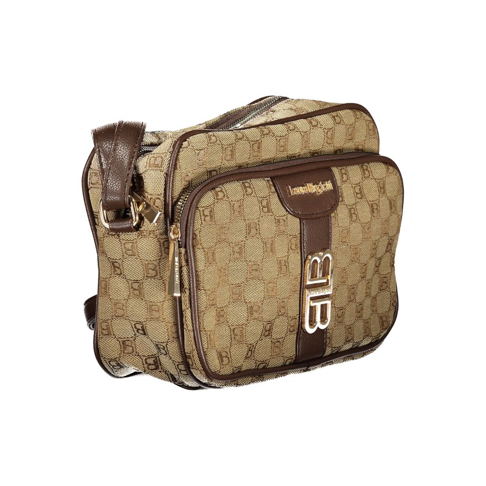 Laura Biagiotti Beige Polyester Shoulder Bag