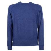 Blue Cashmere Men Sweater
