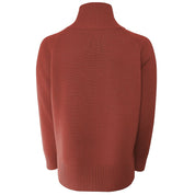 Red Cashmere Women Sweater Turtleneck