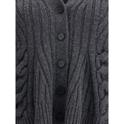 Gray Wool Cardigan