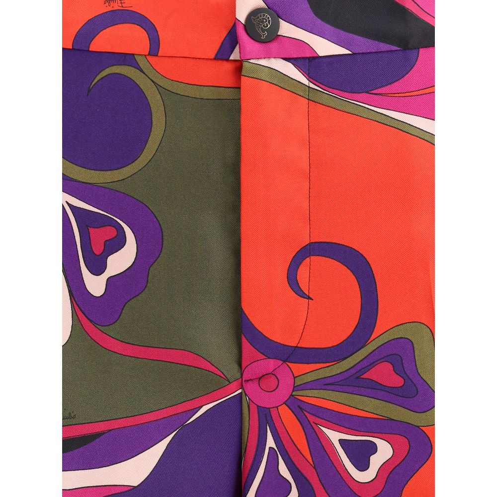 Färgsprakande silke-byxor för vardagsbruk