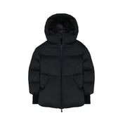 Black Polyamide Full-Length Jacket