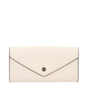 Michael Kors Beige Leather Wallet with Front Logo