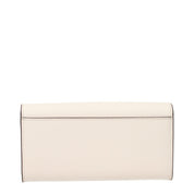 Michael Kors Beige Leather Wallet with Front Logo