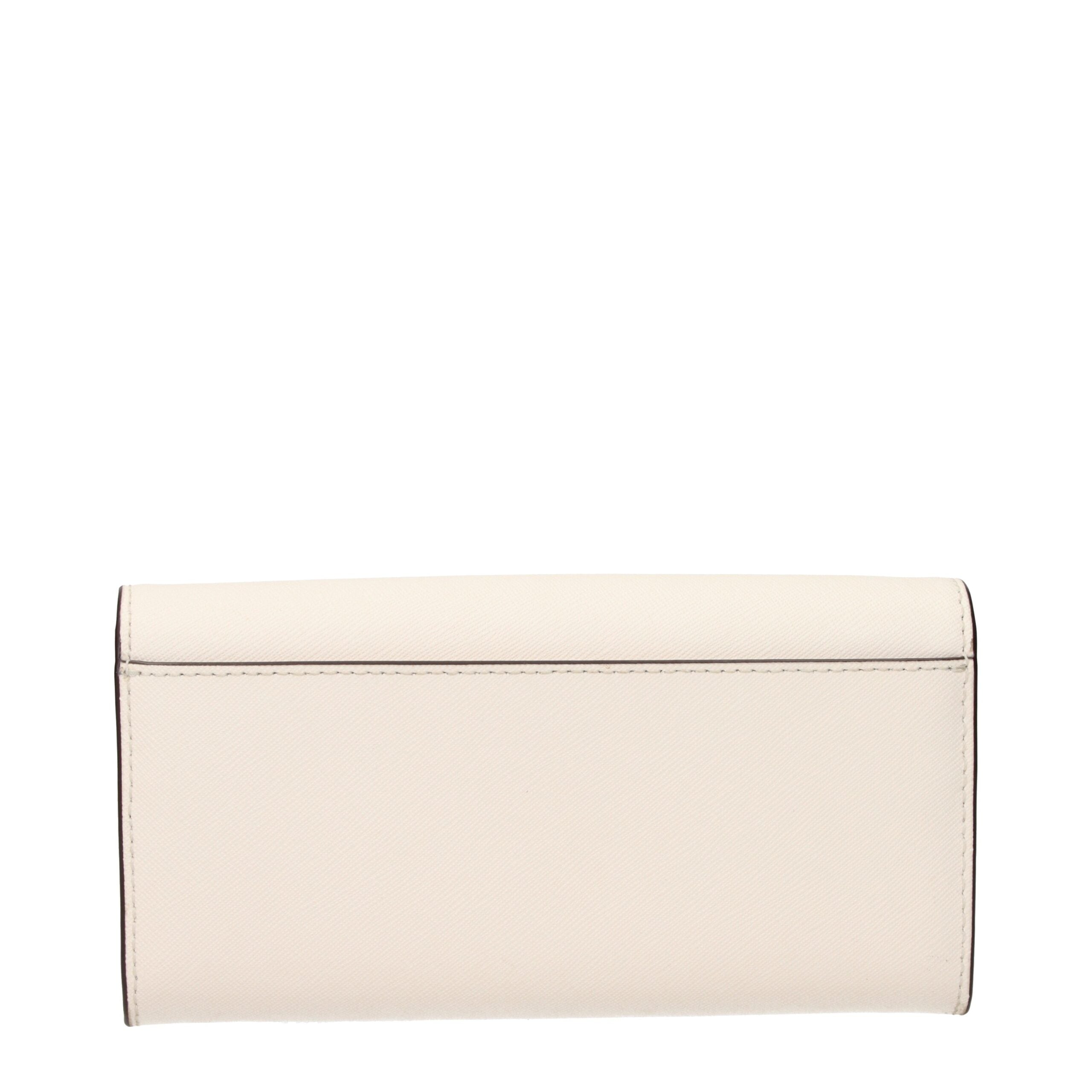 Michael Kors Beige Leather Wallet with Front Logo