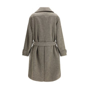 Bicolor Wool Coat