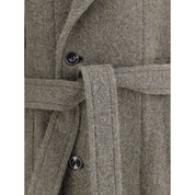 Bicolor Wool Coat