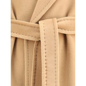 Beige Fleece Wool Coat