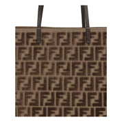 Brown Fabric Shoulder Bag