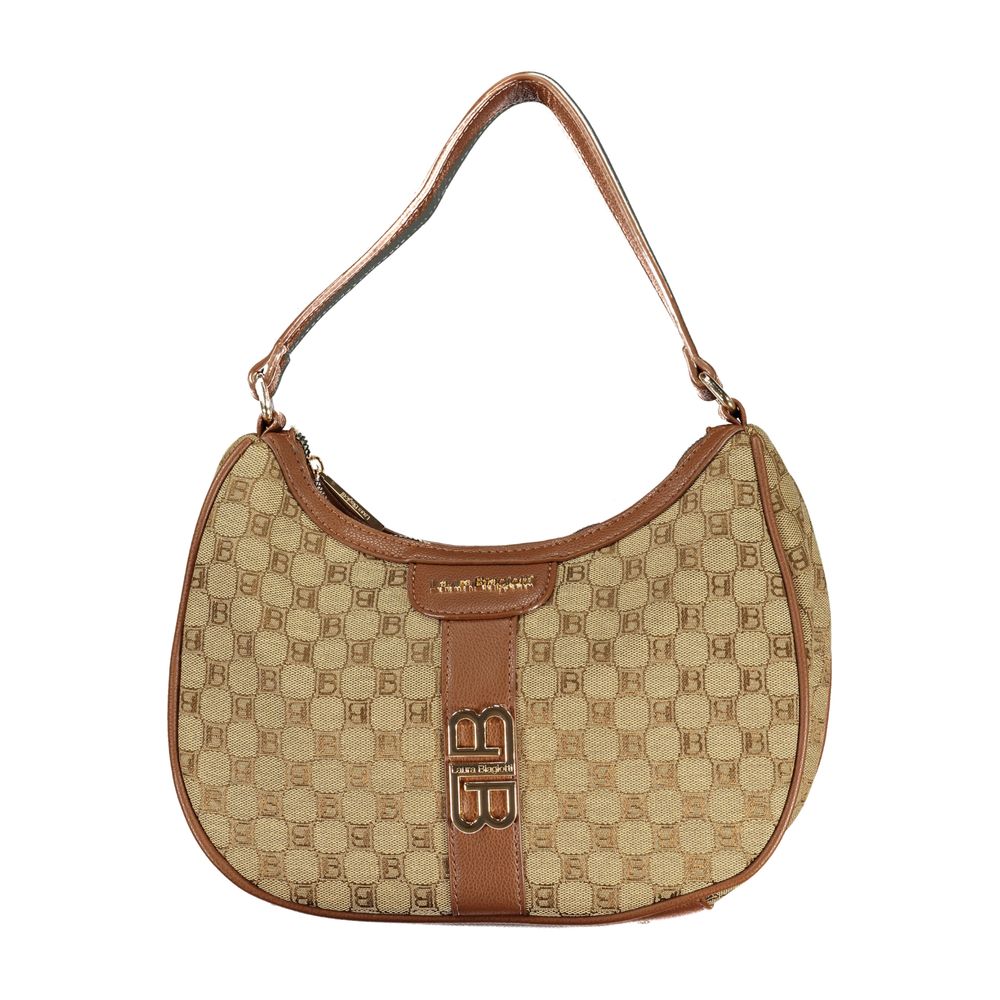 Laura Biagiotti Beige Polyester Shoulder Bag
