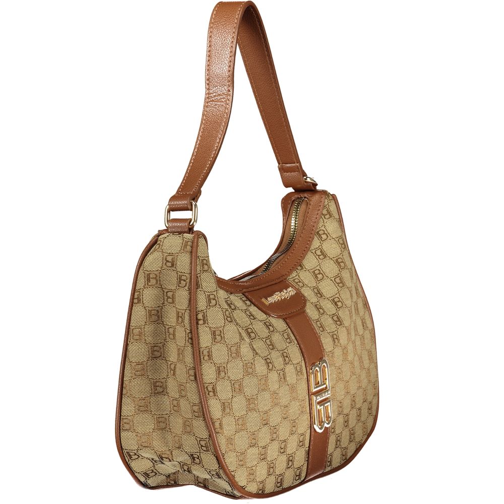 Laura Biagiotti Beige Polyester Shoulder Bag