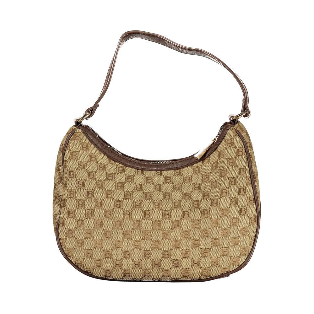 Laura Biagiotti Beige Polyester Shoulder Bag