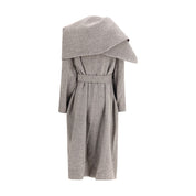 Brown Fleece Wool Coat