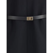Black Viscose Casual Dress