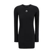 Black Cotton Casual Dress