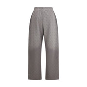Gray Cotton Casual Pants