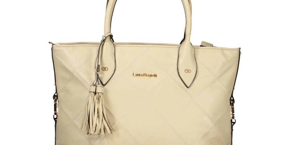Laura Biagiotti Beige PVC Handbag