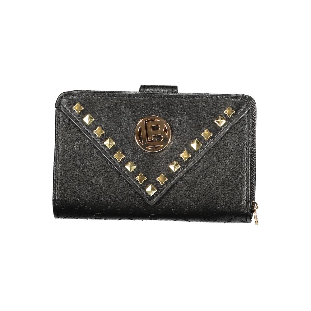 Laura Biagiotti Black Polyurethane Wallet